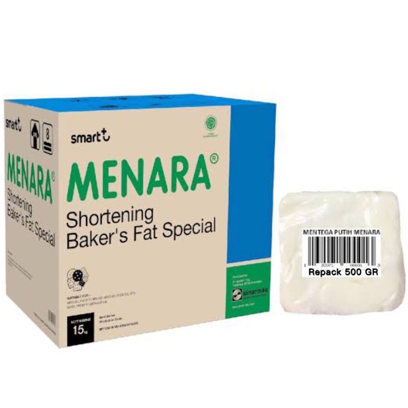 Mentega Putih Menara Repack 500gr