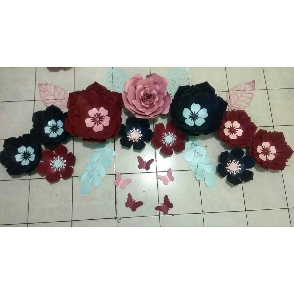 

paper flower set murah/ RKF01