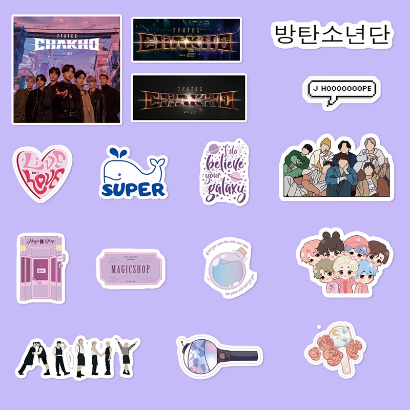 105pcs / set Stiker BTS 2022 7 FATES CHAKHO Untuk Dekorasi Diary / Koper