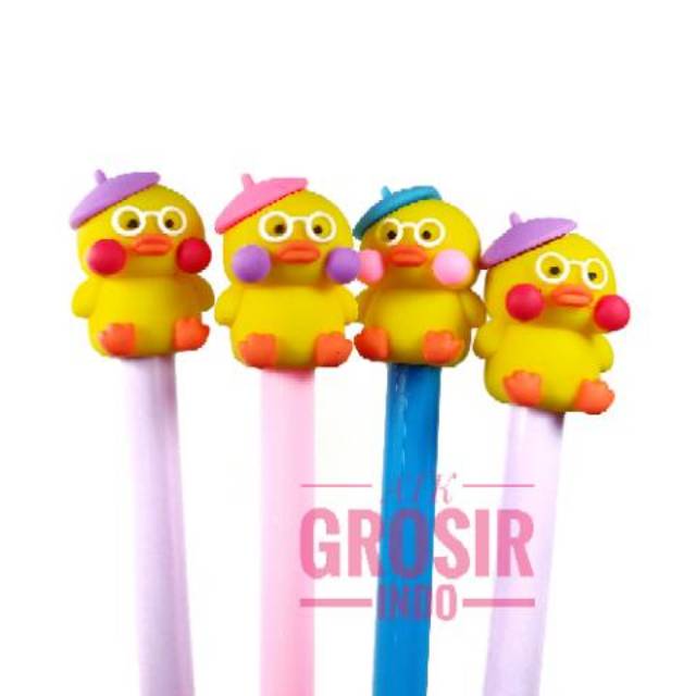 

Pulpen pen fancy Cute Duck 12 pcs - Pen fancy karakter laris murah atk grosir indo