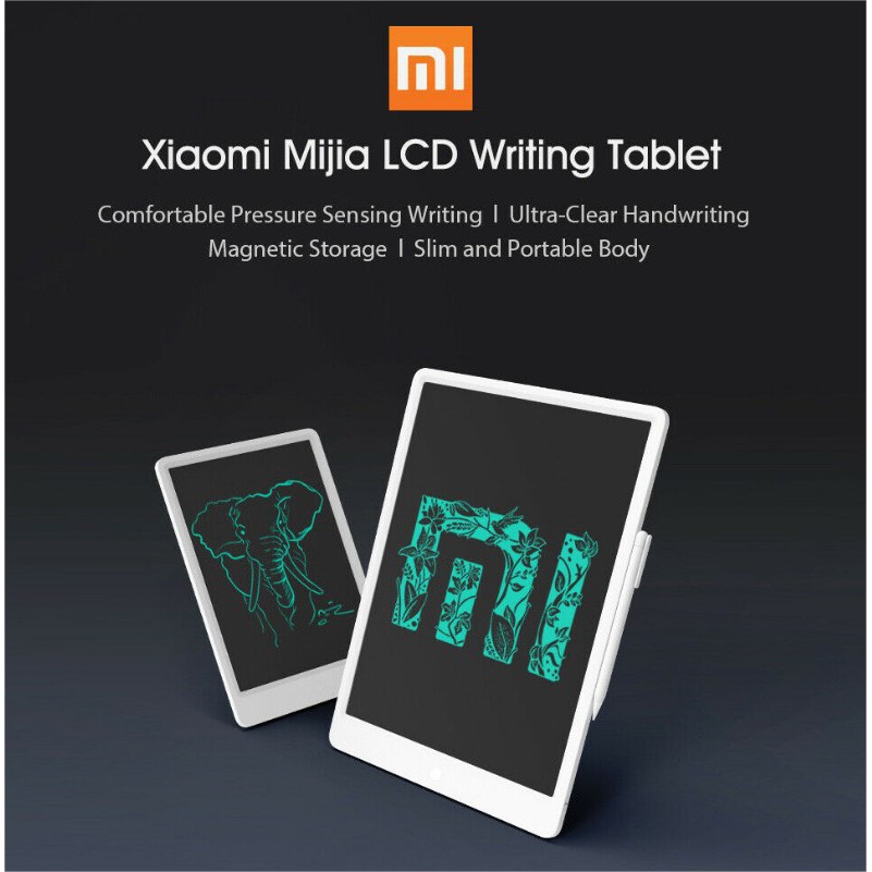 XIAOMI MIJIA LCD DRAWING PAD 13.5 INCH WRITING TABLET MINI BLACKBOARD PAPAN GAMBAR