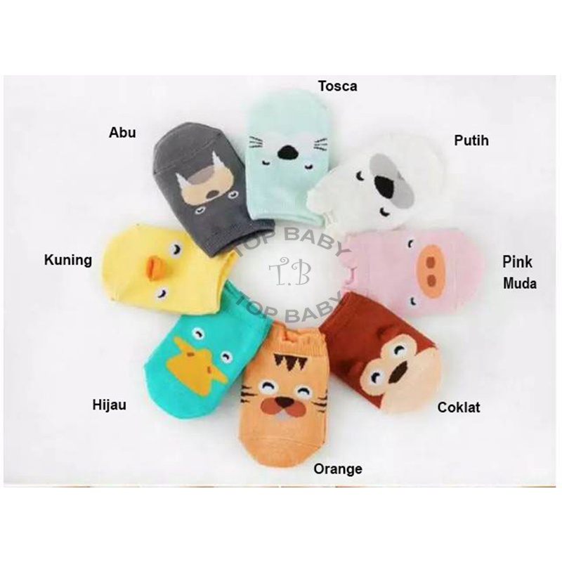 Kaos Kaki Bayi Animal 3D Import - 4465