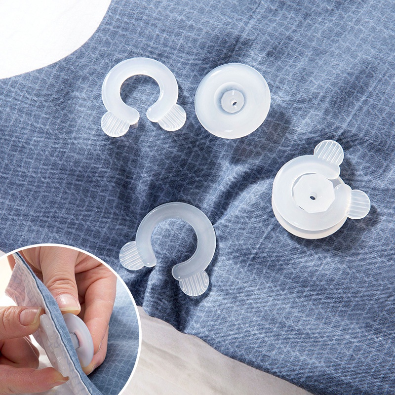 4pcs/set Cute Non-Slip Bed Sheets Clips Quilt Grippers Comforter Holders Duvet Clamps Sofa Blanket Gripper Fixing Holder