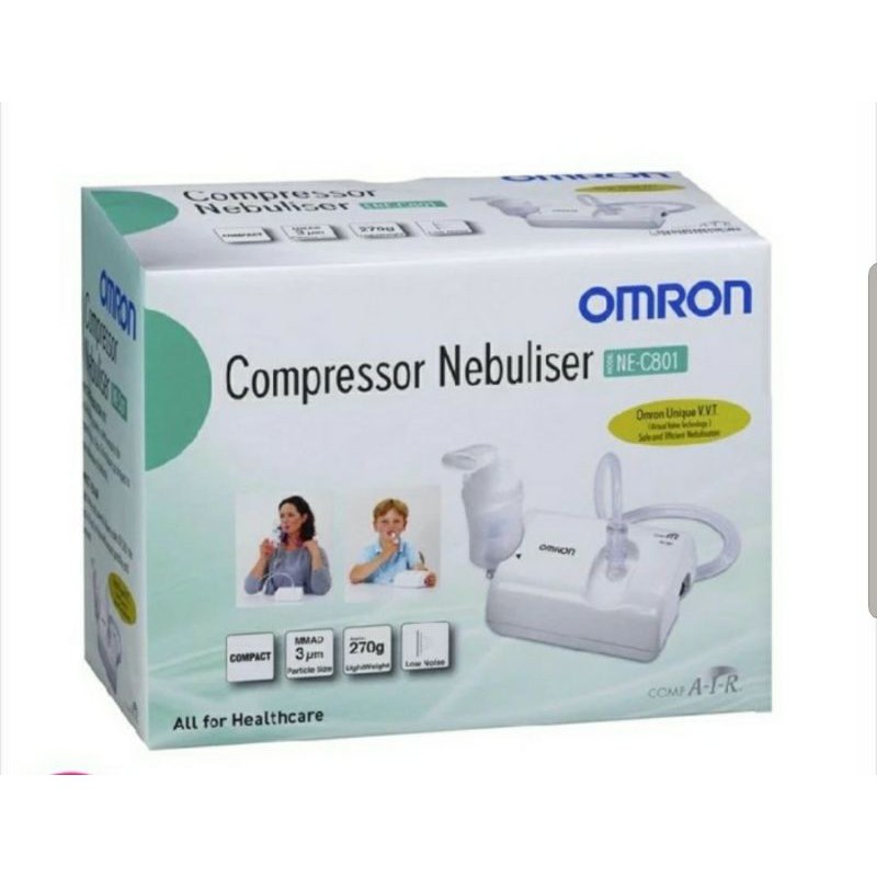 Omron Compressor Nebulizer NE-C801 Alat Uap Anak-anak dan Bayi