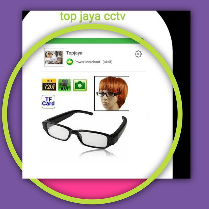 Spy Cam / Spy Kacamata Kamera Hd 720