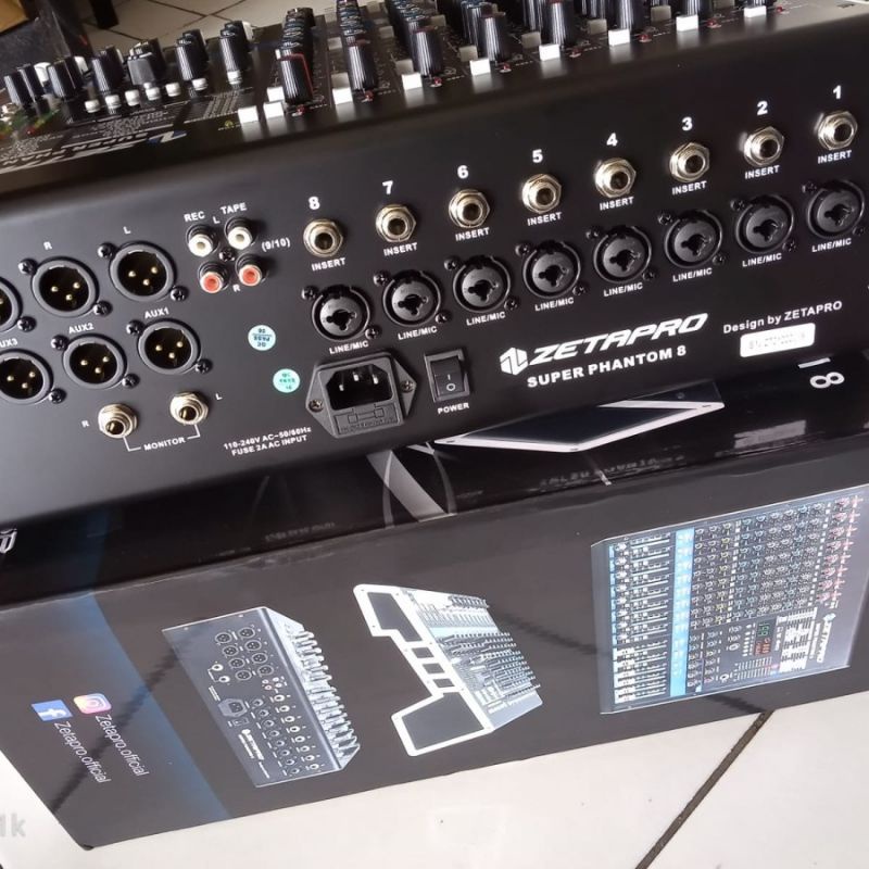 Mixer Audio ZETAPRO SUPER PHANTOM 8 SUPER PHANTOM8 8 Channel ORIGINAL