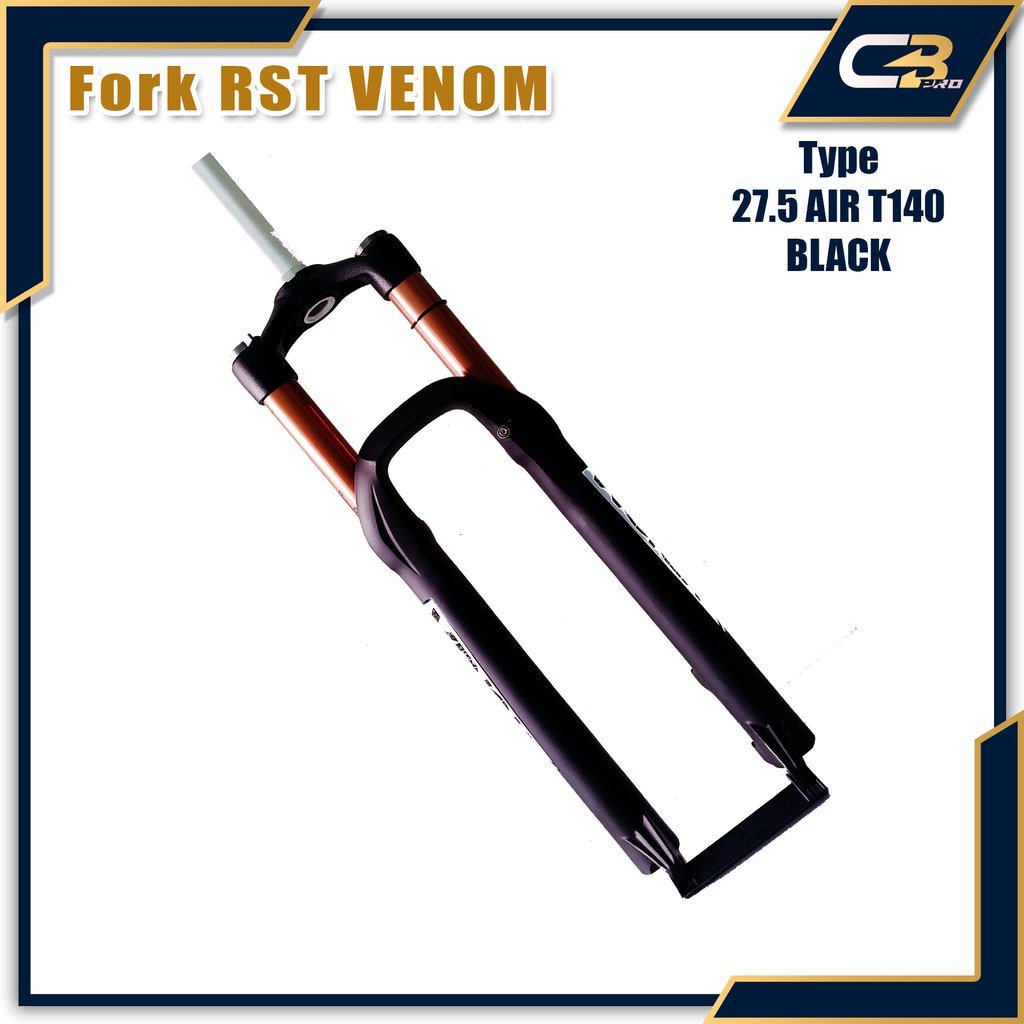 Fork Sepeda MTB Venom 27.5 Travel 140mm
