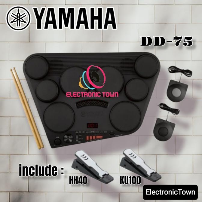 Drum Pad Yamaha Dd-75 / Dd 75 / Dd75 - Portable Drum Elektrik