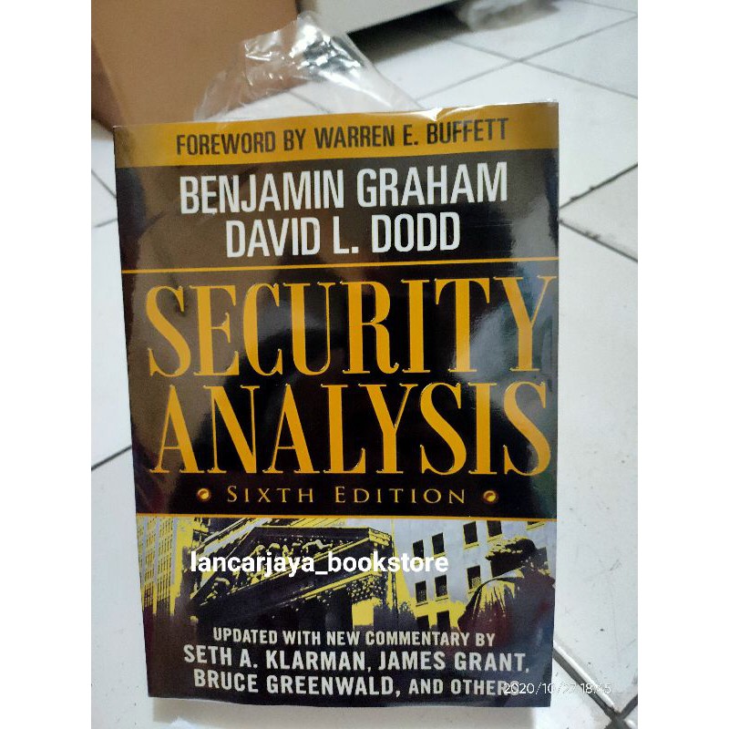 Buku Security Analysis by Benjamin Graham