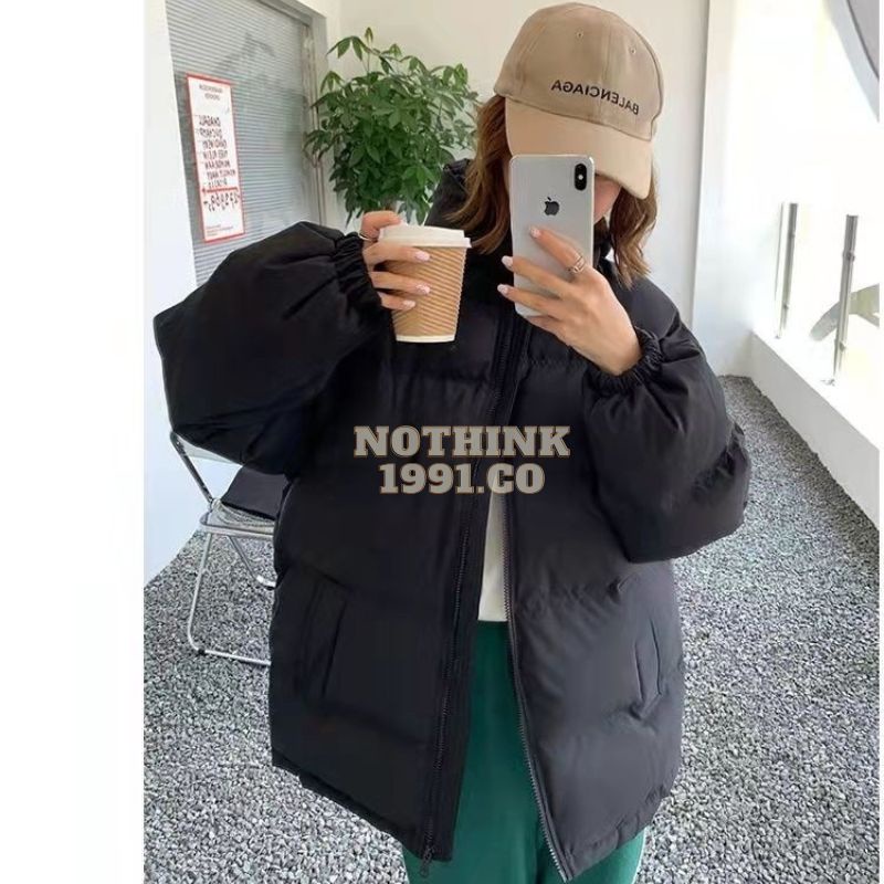 NOTHINK1991 Jaket winter musim dingin mantel hangat jaket puffer gelembung jaket hoodie cewe tebal hangat