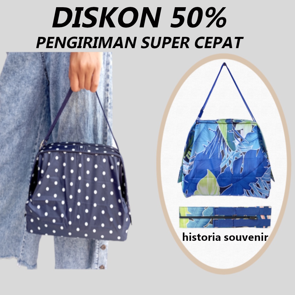 Tas Lipat Tenteng Kantong Belanja Jinjing shoping bag Kain Parasut Souvenir Cendramata Unik Eco bag 