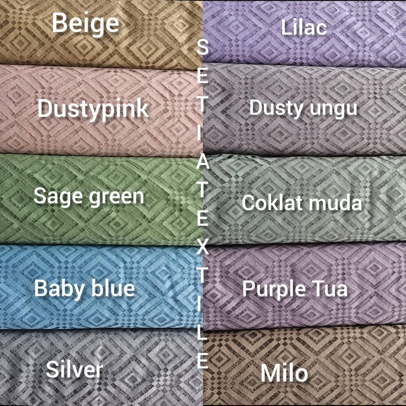 (SetiaTextile) Brokad Brukat Bordir Bahan Kebaya