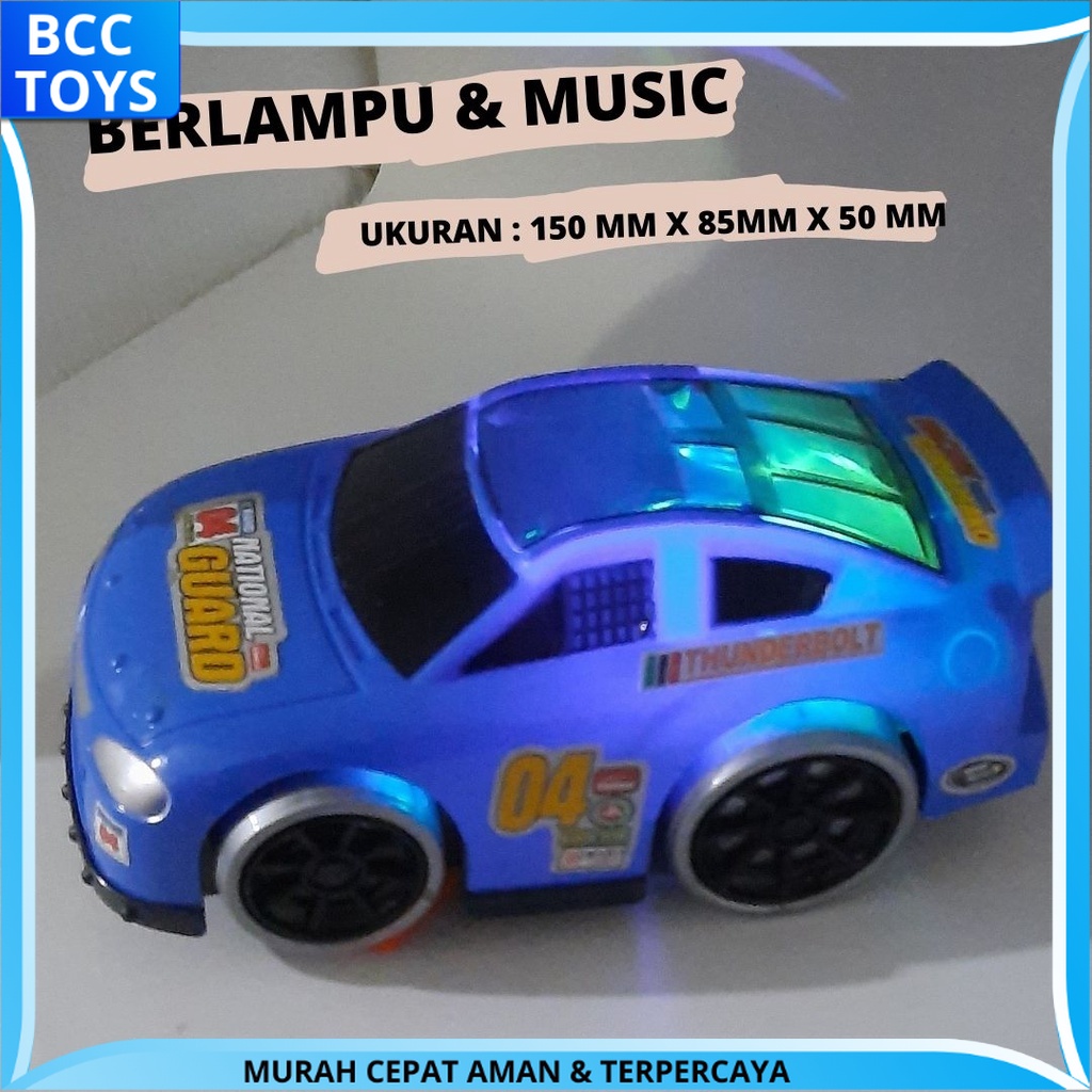 Jual Mainan Anak Mobil Mobilan Baterai Menyala Bump And Go Karakter Racing Cars Musik Dan Lampu