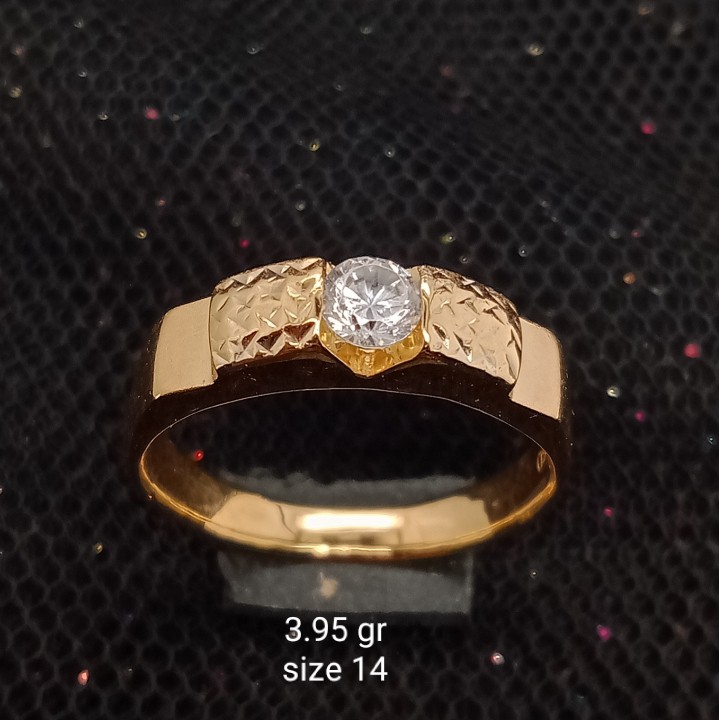 Cincin Emas 17K - 3.95 gr Kadar 750 - 1219