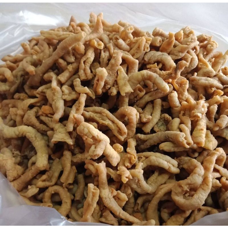 

(COD) 250 Gram Keripik Usus Ayam Aneka Rasa/ Keripik Usus Kiloan Cemilan Snack Makanan Ringan Terlaris