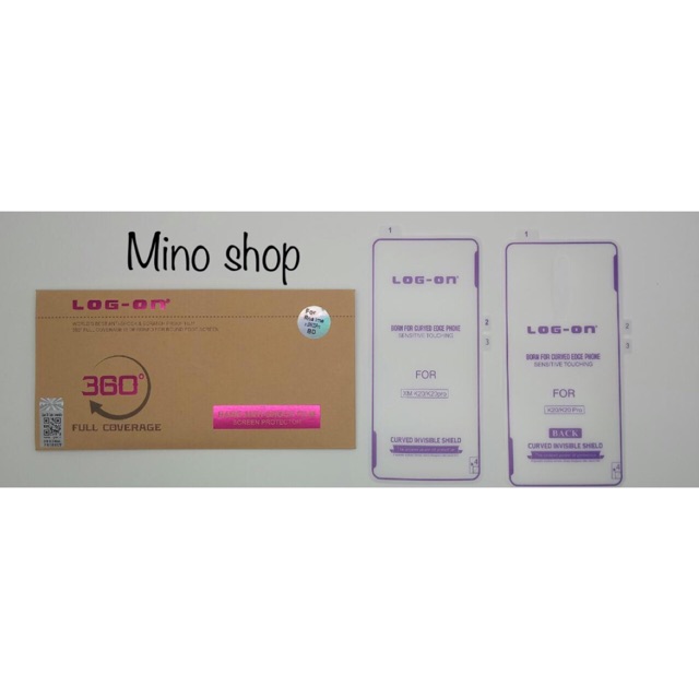 ANTISHOCK XIAOMI REDMI K20 SCREEN PROTECTOR LOG ON DEPAN BELAKANG