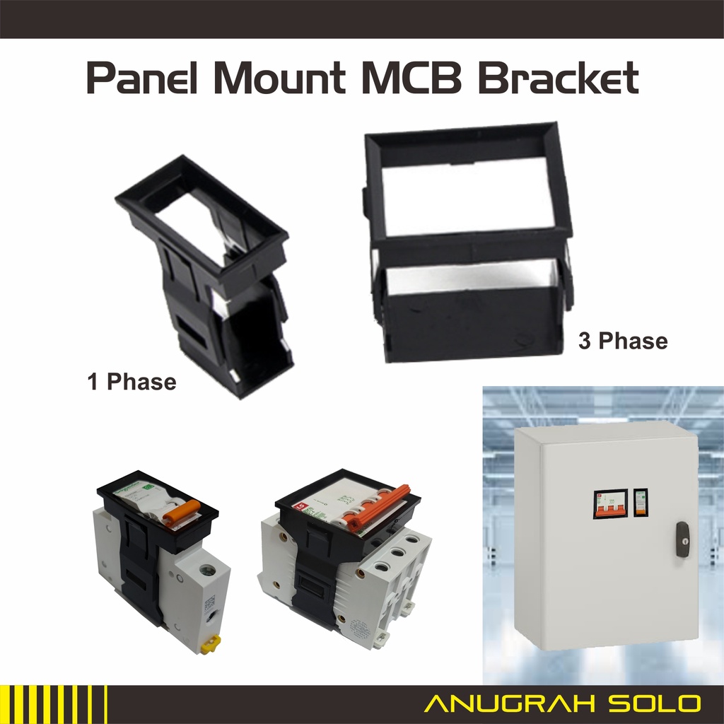 Braket MCB Panel Mounting MCB Bracket 1 phase 3 phase