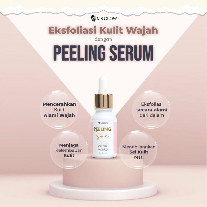 Peeling Serum Ms glow Original bandar lampung