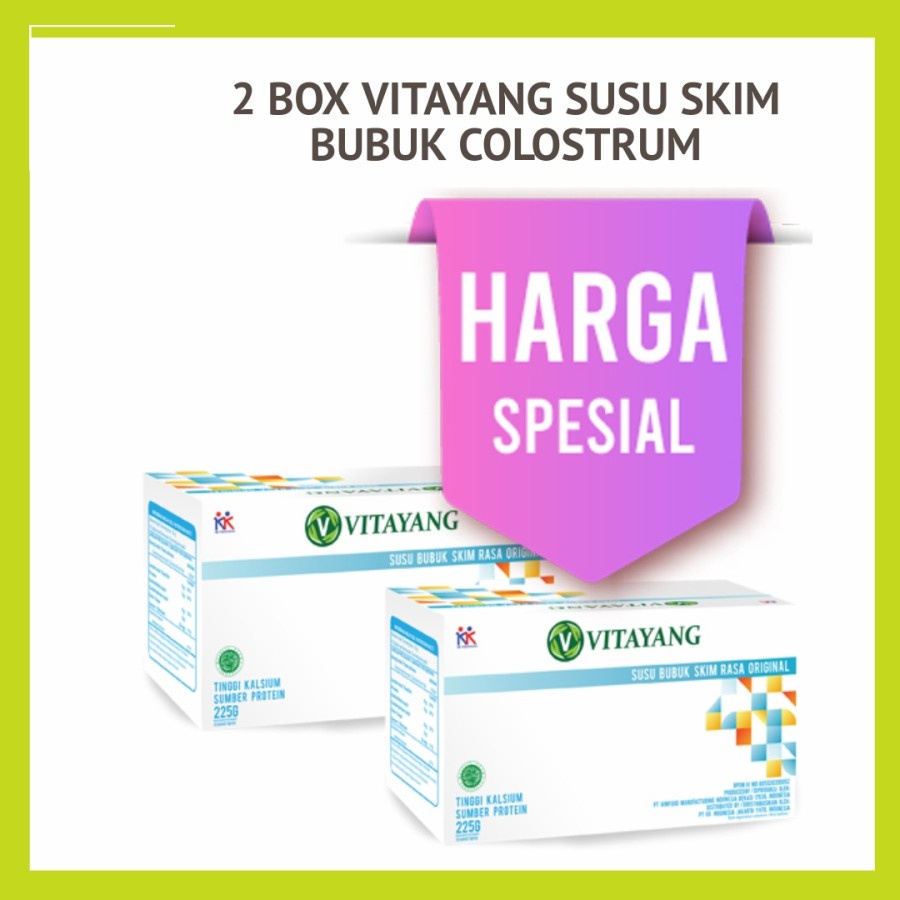 

Paket hemat Vitayang Susu Bubuk Skim 2x15 Sachet
