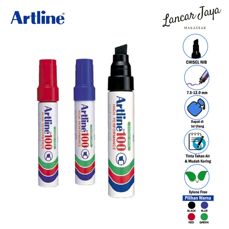 

Spidol Artline Permanen Jumbo EK-100 Hitam