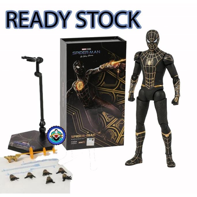 ZD Toys Spider Man No Way Home SPIDERMAN Black & Gold Suit