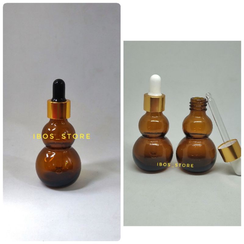 Botol Serum Kaca 30ml Unik/Botol Pipet 30ml/Botol Tetes 30ml