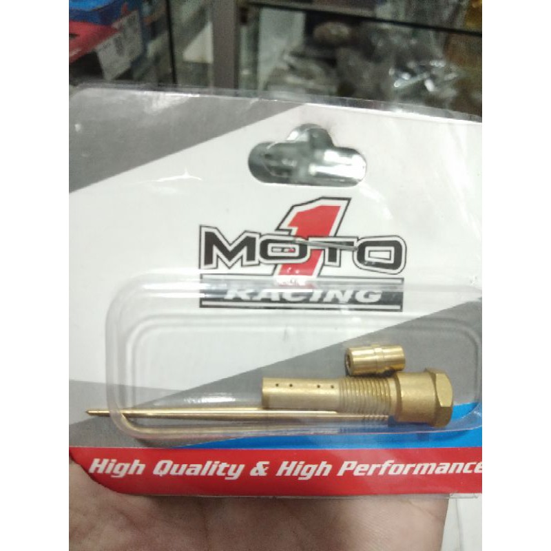 jarum skep jjh + nozzle nozel moto 1 untuk karbu pwk 24. 26. 28. 30. 32. 34 moto1