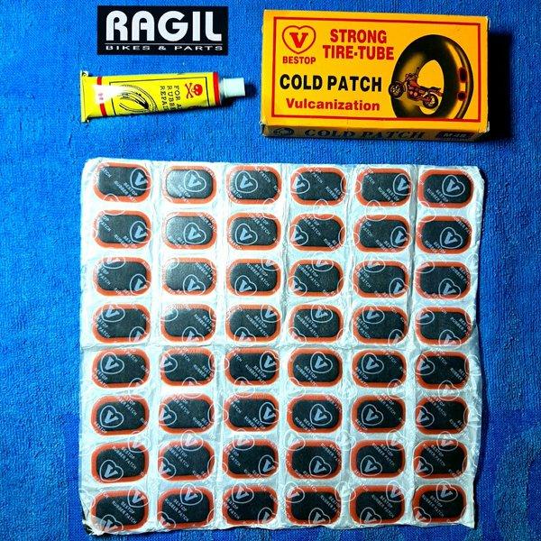 TAMBAL BAN SEPEDA TIPTOP COLD PATCH VULCANIZATION LEM KOMPON MOTOR