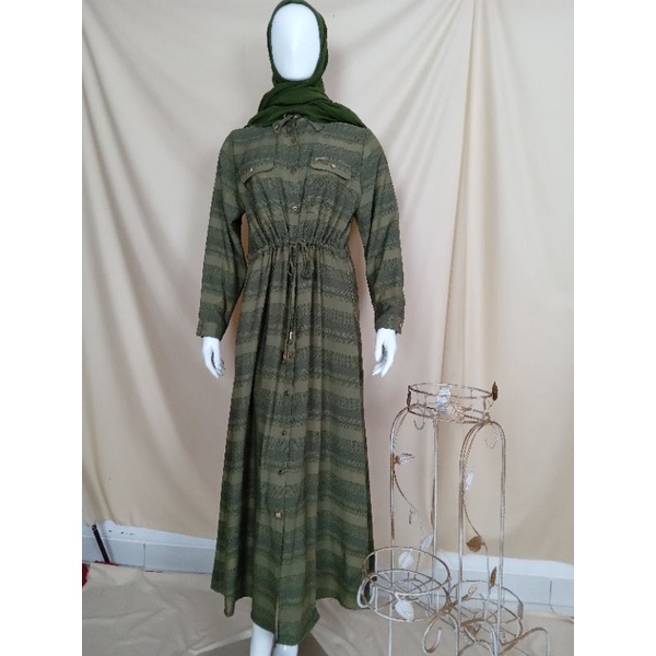 Abaya Hikmat C8895/Abaya Impor Saudi/Abaya Premium