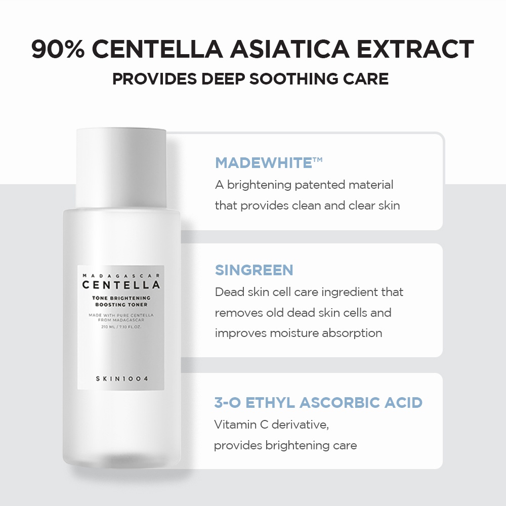 SKIN1004 Madagascar Centella Tone Brightening Boosting Toner 210ml-4