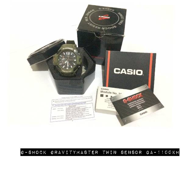 G-SHOCK GravityMaster Twin Sensor GA-1100KH-3A GA-1100KH-3ADR
