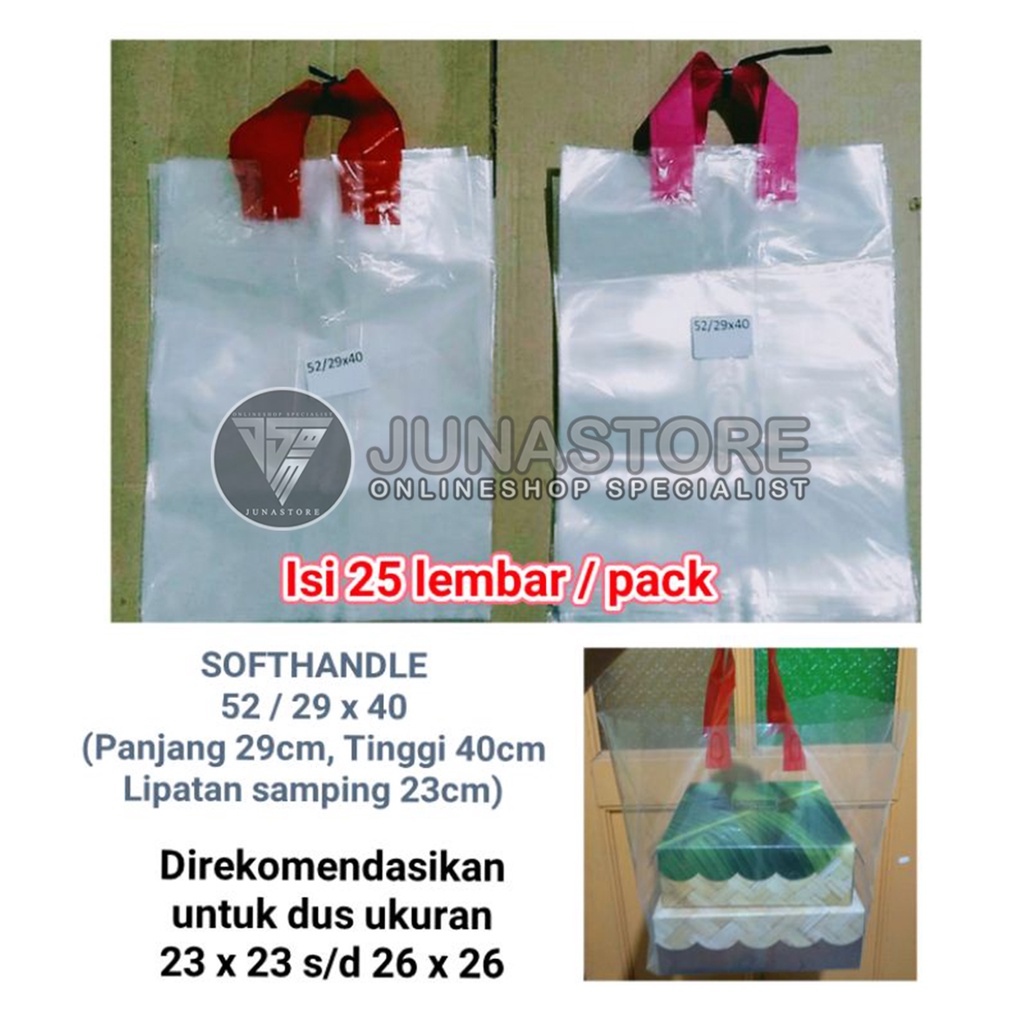Premium (Mount) Plastik Dus Kotak / Plastik Kotak Nasi 52 / 29 x 40