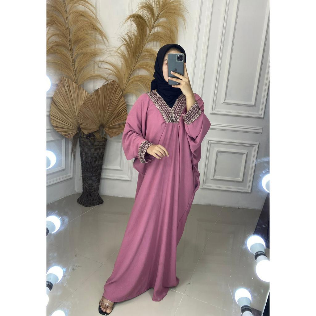 gamis kaftan renda v / gamis kaftan terbaru 2023 / gamis kaftan m,ewah elegan /gamis kaftan premium