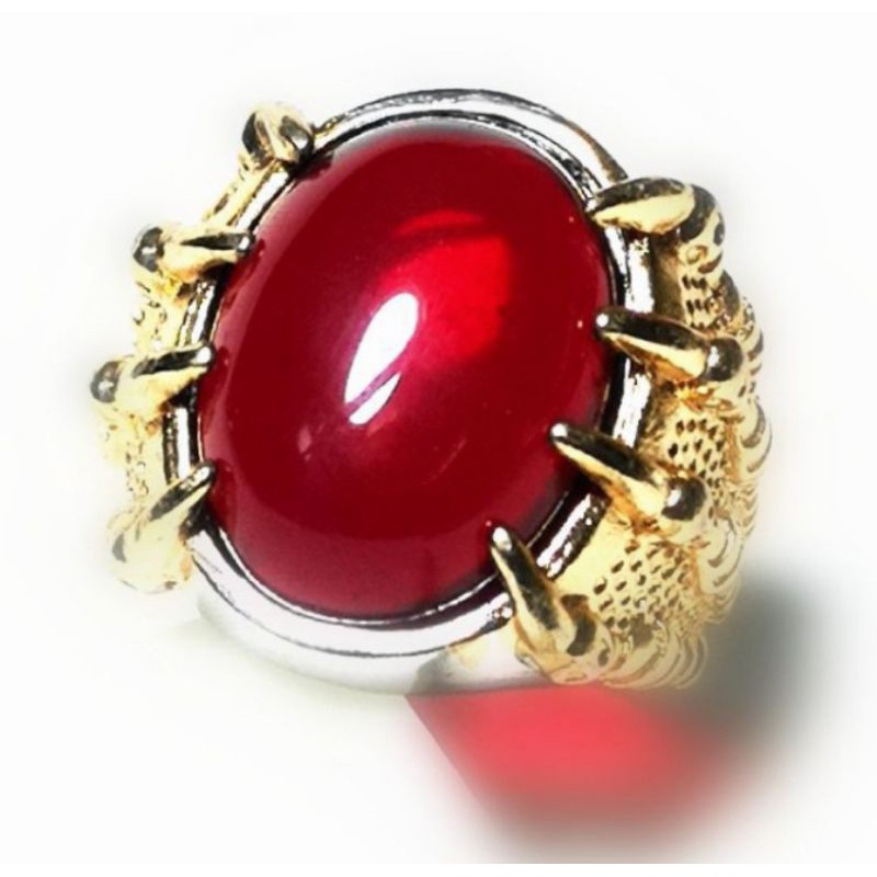 Batu cincin merah Siem Bangkok natural