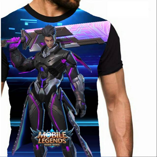 Kaos Mobile Legends Alucard skin legend obsidian Blade anak cowok pria keren gaul fullprint