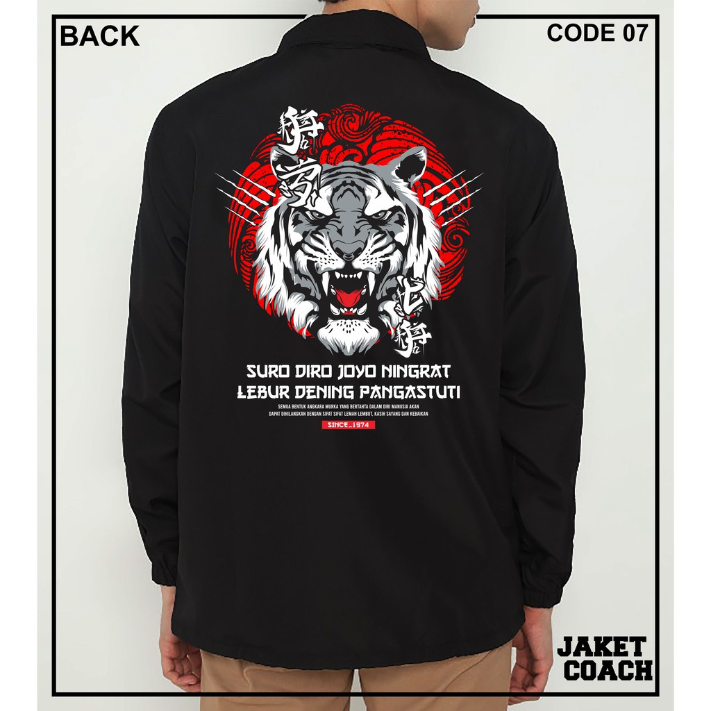 (BISA COD)JAKET COACH MACAN CEMPAKA PUTIH | JAKET CEMPAKA PUTIH | JAKET PSCP | JAKET COACH SILAT