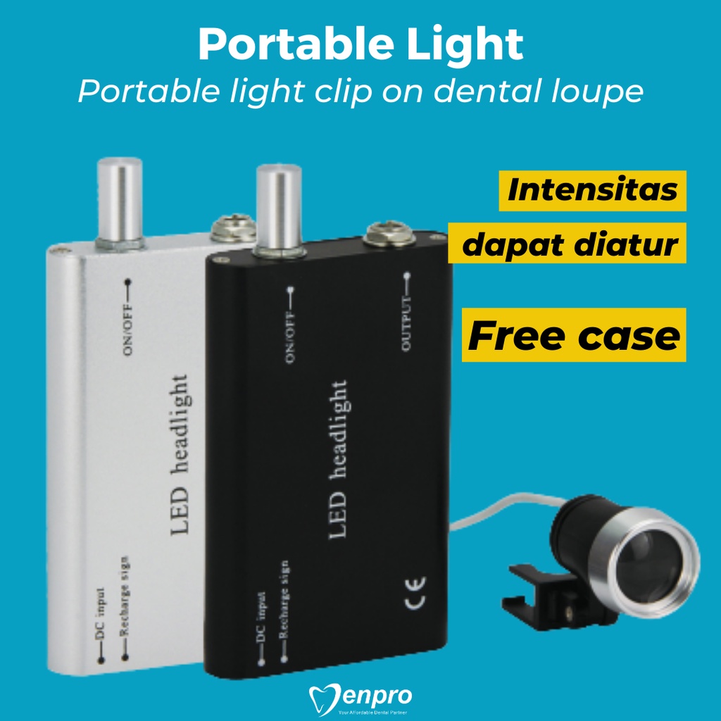 Dental Portable Lights Untuk Dental Loupes Denpro