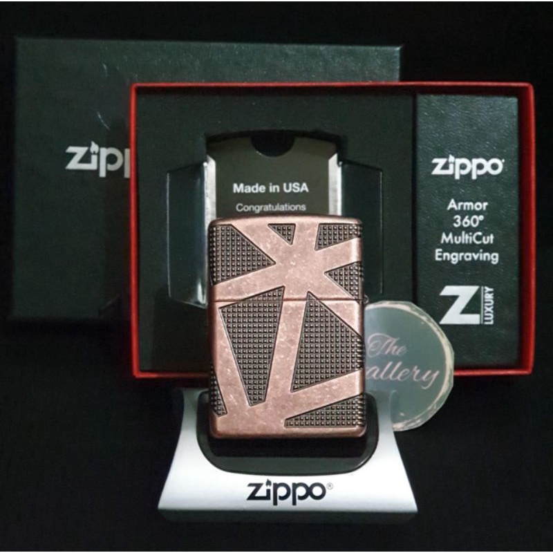 ⭐⭐⭐⭐⭐ 49036 ORIGINAL ZIPPO ARMOR GEOMETRIC 360 DESIGN