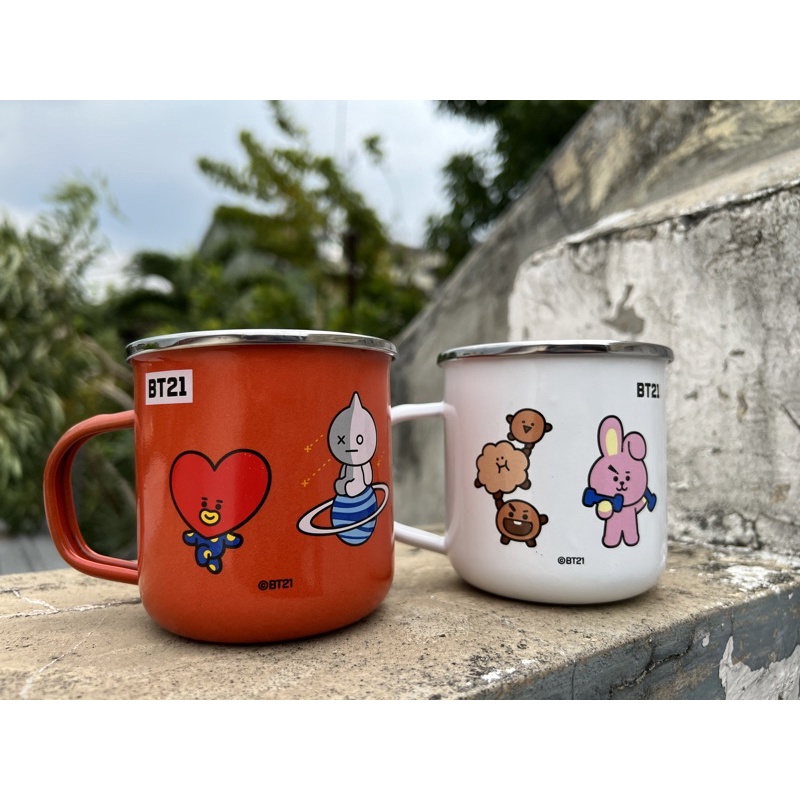 mug enamel bt21 milklife