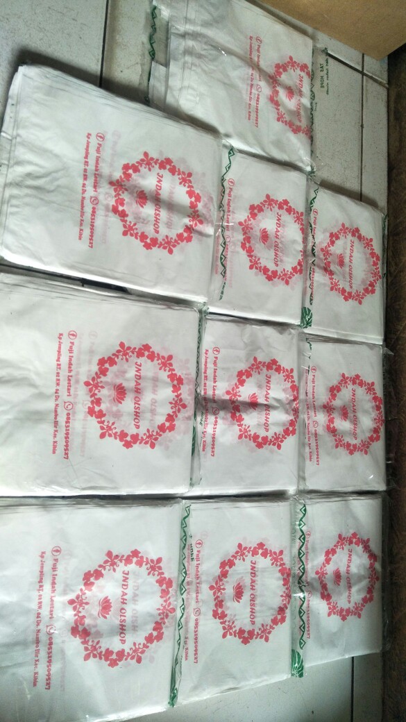 Paket Hemat 500 Pcs Plastik Kresek Sablon Ukuran 15x28