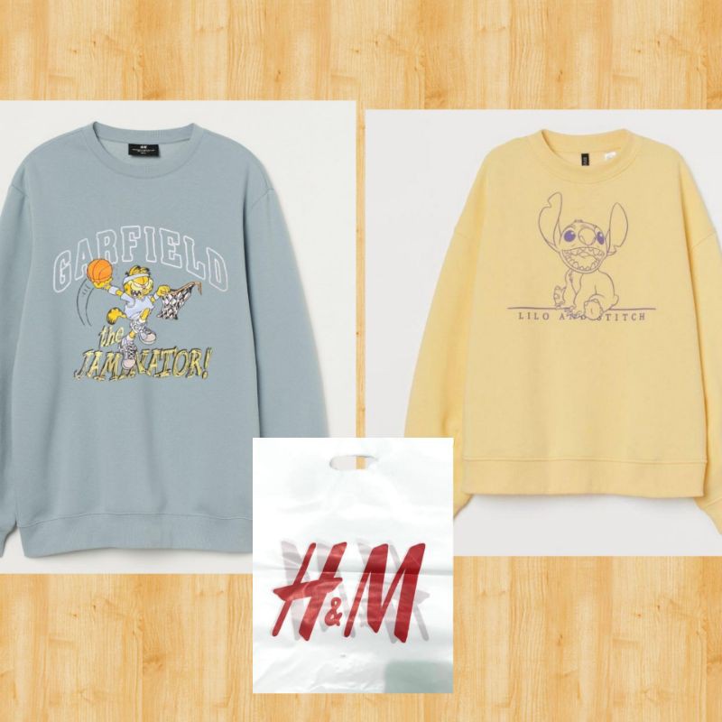 Crewneck h&m hnm Garfield / Stitch lilo