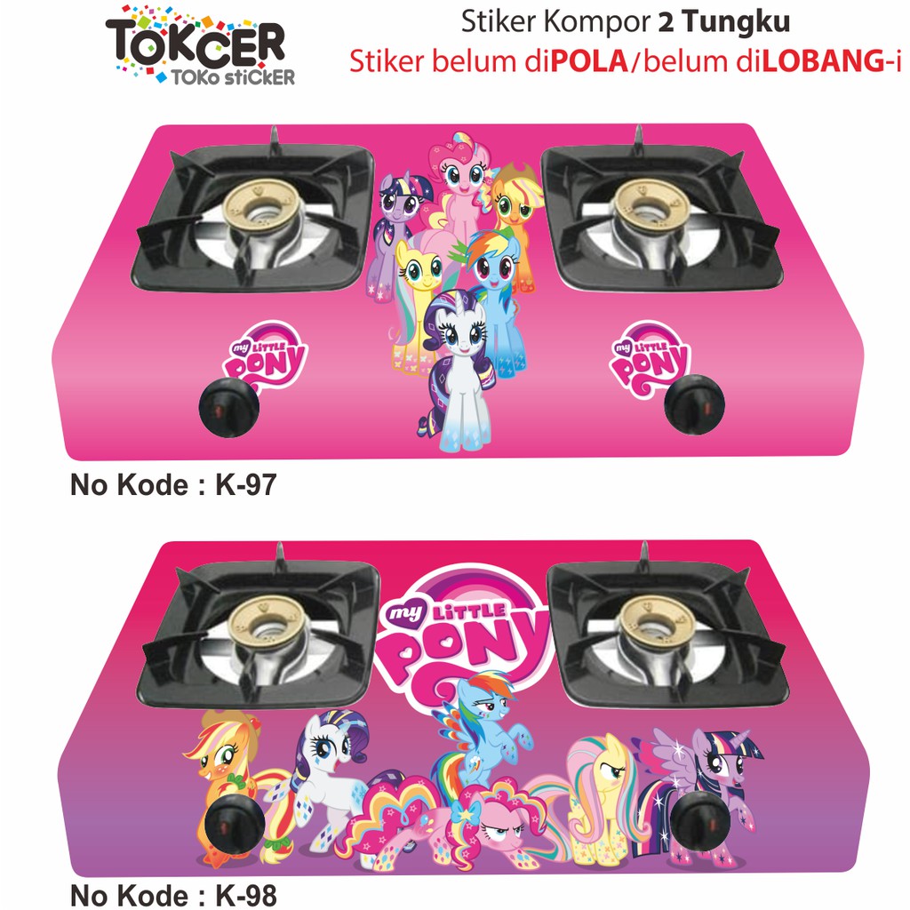 Stiker Kulkas 1 Pintu dan 2 Pintu MY LITTLE PONY