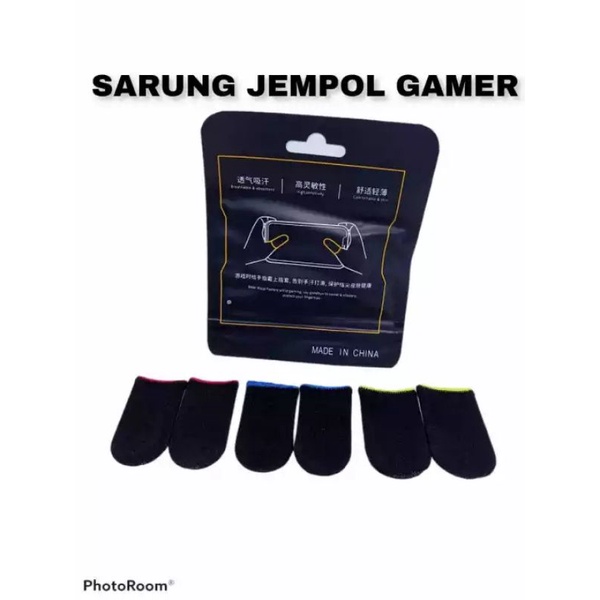 Sarung Jari Jempol Game Anti Slip Tahan Keringat Sensitivitas Tinggi