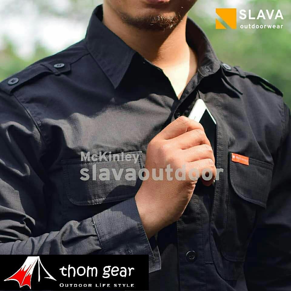 Thomgear Slava Mc Kinley Pdl Bahan American Drill Kemeja Tactical Pakaian Dinas Lapangan Thomgear