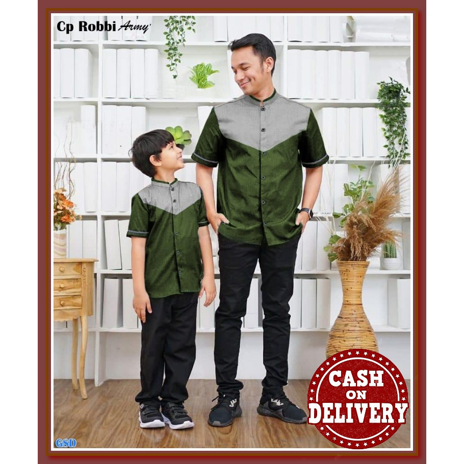 Alraiyan Official Baju Koko Couple Ayah Anak Leon Series Lengan P Wr384 Cp Robbi Armi Baju Kemeja Shopee Indonesia