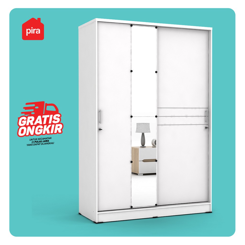Pira Metropolis Alba SL120LT Lemari Pakaian 2 Pintu Pira Metropolis Alba SL120LT Lemari Pakaian 2 Pintu