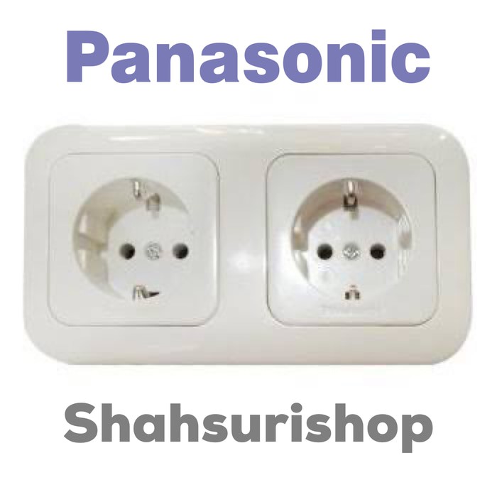 STOP KONTAK PANASONIC ISI 2 CP 2 GANG INBOW 11222 DUAL SERI