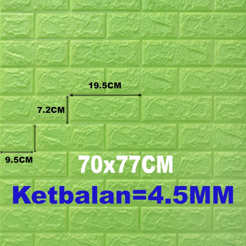 (KaLaTO) Wallpaper 3D Motif Kayu Wood Foam Dekorasi Dinding Kamar Murah 70CM x 70CM Wallpaper Dinding-4.5MM W54