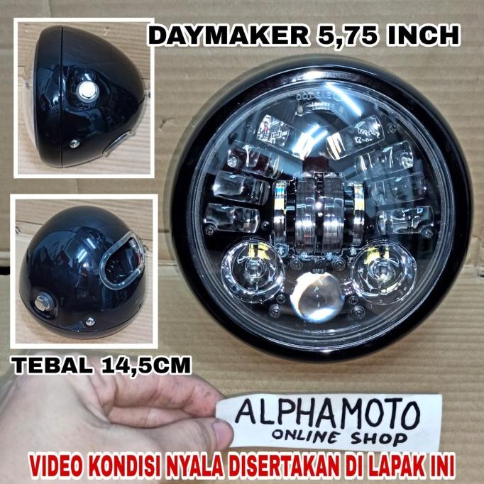 Lampu Daymaker 5,75 inch inci kualitas asli terang ori original alpham48