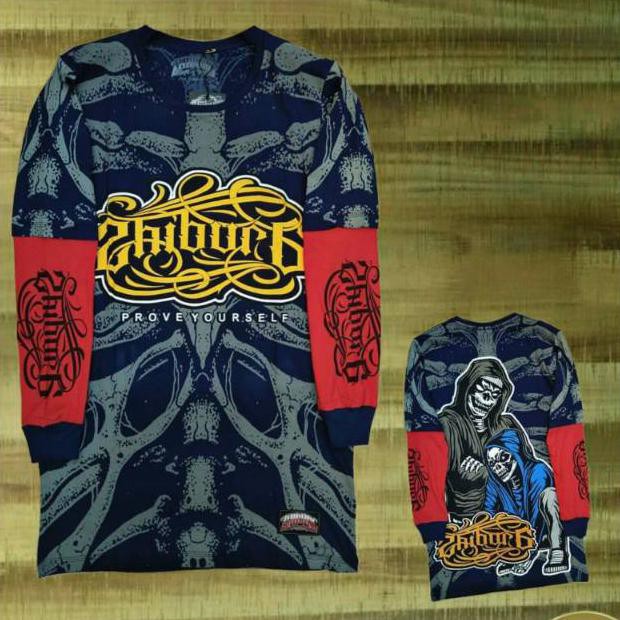 KAOS DISTRO ORIGINAL LENGAN PANJANG FULL DESAIN KAOS BADDICK ZHIBURG T-SHIRT TANGAN PANJANG KEKINIAN